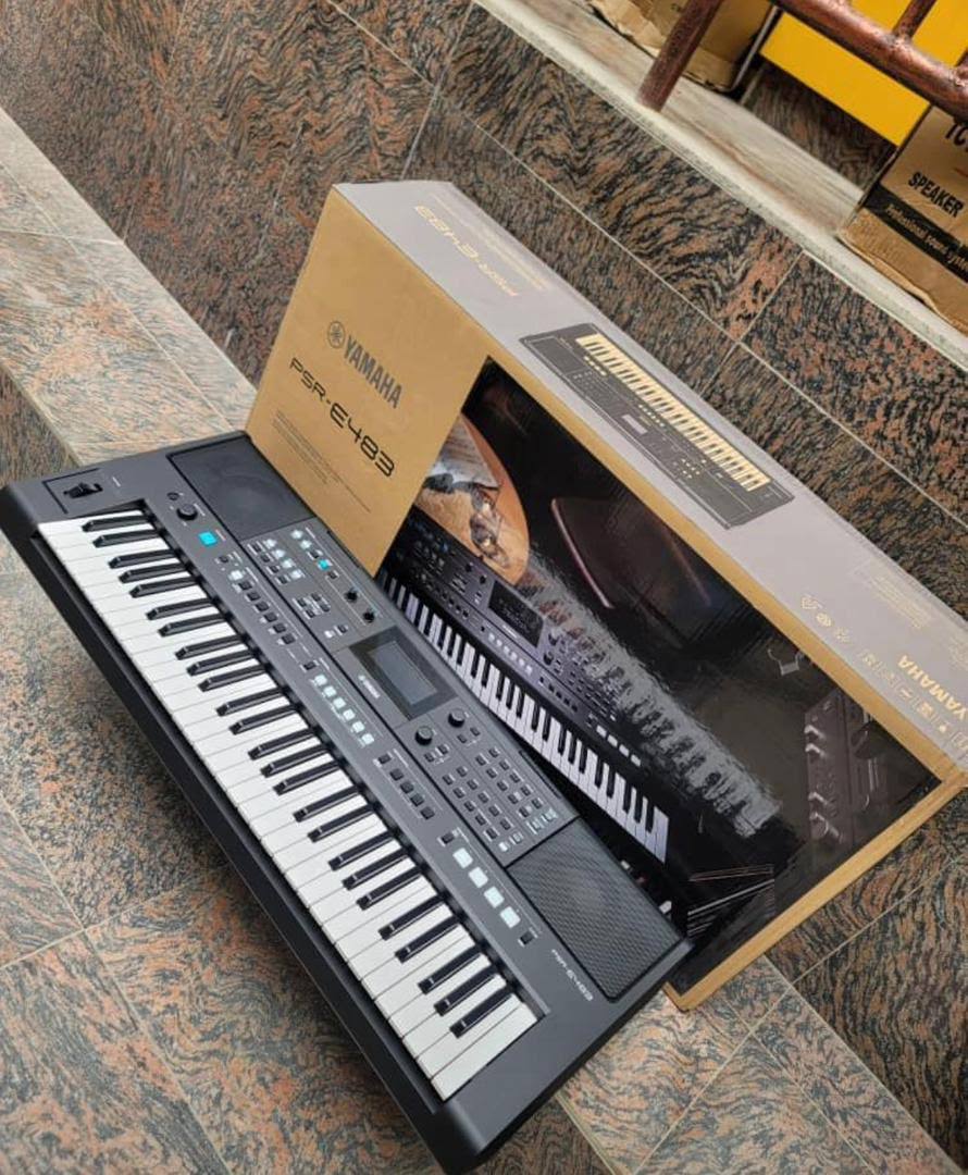 Yamaha 483 Keyboard – 61-Key Electronic Keyboard Professional Music Instrument